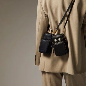 Anya Hindmarch Eyes Essentials Cross-body ECONYL® Regenerated Nylon in Black